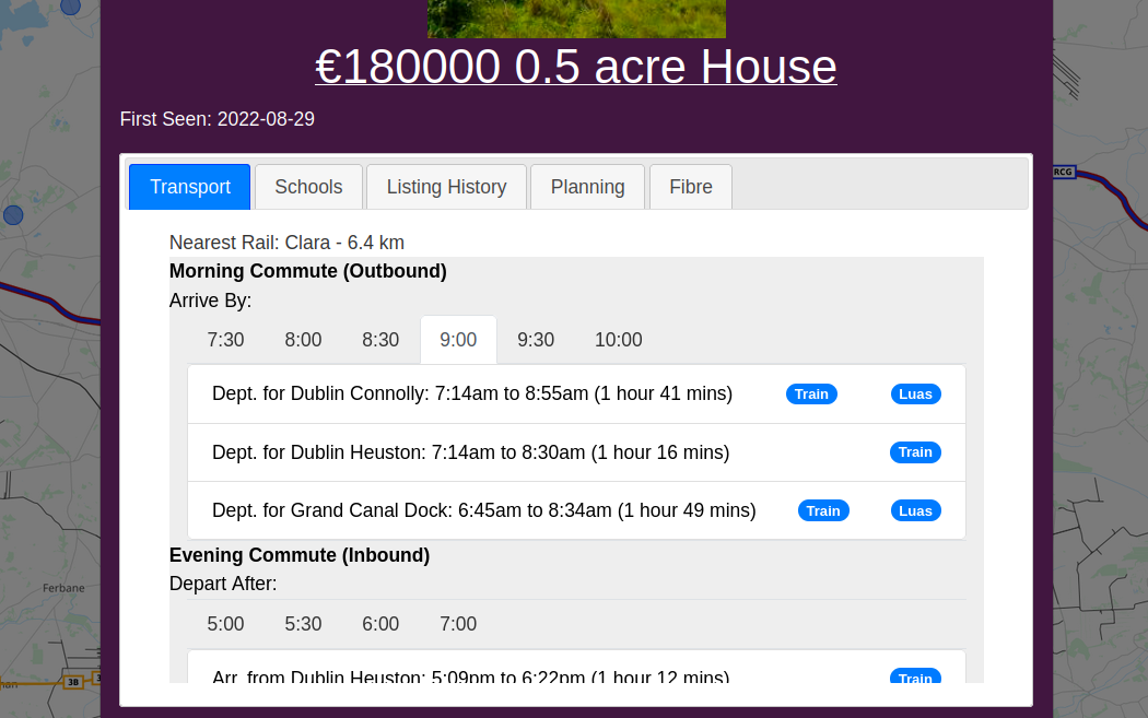 Thatched cottage and nearby train stations with commute times small thatched cottage img source https://commons.wikimedia.org/wiki/File:Irish_cottage_-_geograph.org.uk_-_3447198.jpg